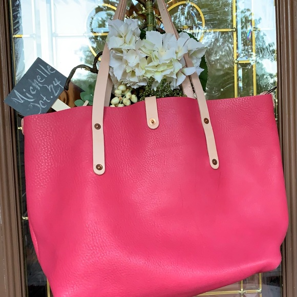 Go Forth Goods Large, Pink Avery Tote - Picture 4 of 11